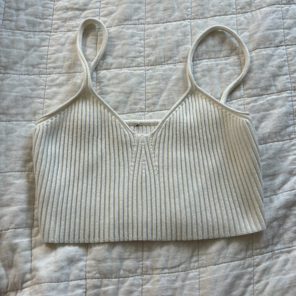 White  Cropped Tank